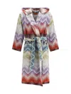 Missoni Marea Hooded Bathrobe In Multi