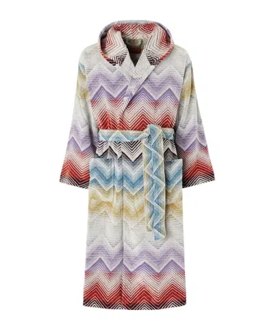 Missoni Marea Hooded Bathrobe In Multi