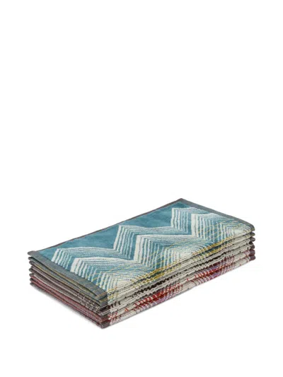 Missoni Marea Zigzag-print Face Towels In Multi