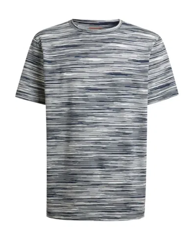 MISSONI MISSONI STRIPED KNITTED CREWNECK T-SHIRT