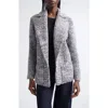 Missoni Marled Sweater Knit Jacket In Gray