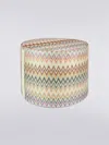 Missoni Masuleh Cylinder Pouf Rot.40x30 In Red
