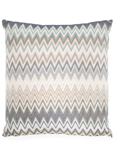 Missoni Masuleh Printed Pillow In Blau