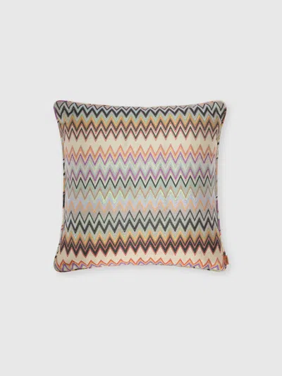 Missoni Masuleh Silk-blend Cushion 45x45 Cm In Multi
