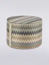 Missoni Masuleh Cylinder Pouf Rot.40x30