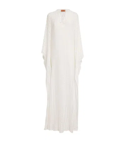 Missoni Maxi Kaftan In White