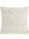 Missoni Medium Columbia Zigzag-woven Cushion In Neutrals
