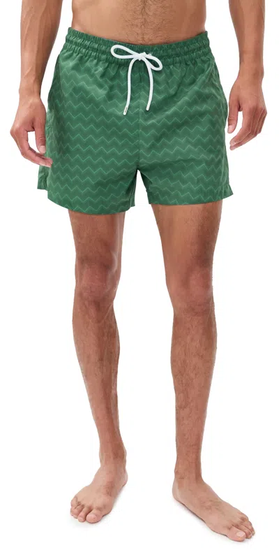 Missoni Medium Length Swim Shorts Green Tones