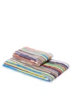 Missoni Melody Striped Towel Set (set Of Two) In Black
