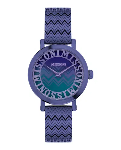 Missoni Melrose Bracelet Watch In Purple