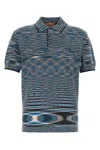 Missoni Polo In Cotone Ricamato  Uomo In Multicolor
