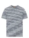 Missoni Man T-shirt Midnight Blue Size Xxl Cotton