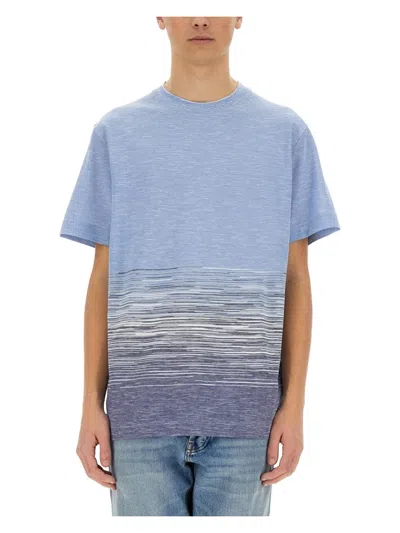 MISSONI MEN'S FLAME COTTON AND LINEN T-SHIRT | SIZE SMALL | US25SL09 COLOR BJ00MRS72IZ