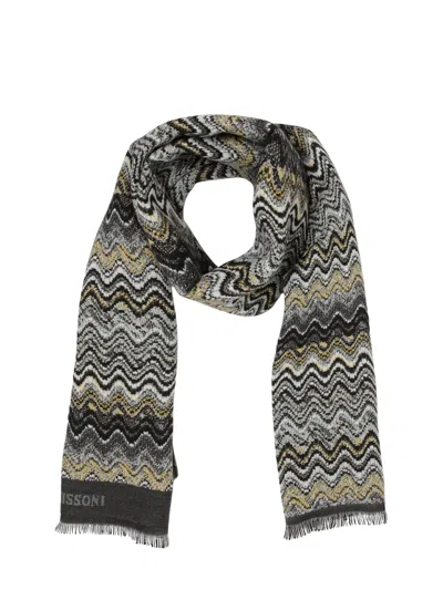 Missoni Men's Multicolor Wool Scarf