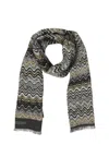 Missoni Zigzag-pattern Wool Scarf In Multi