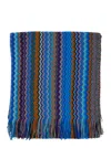 Missoni Zigzag-pattern Fringed Scarf In Multi