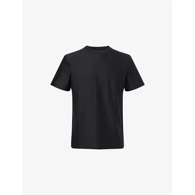 Missoni Mens Chevron Crewneck Cotton-jersey T-shirt Dark Grey In Black