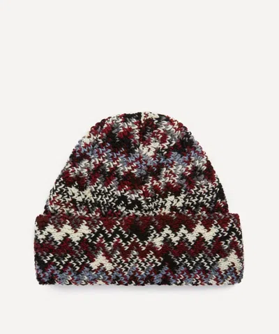 Missoni Mens Wool Beanie In Multi