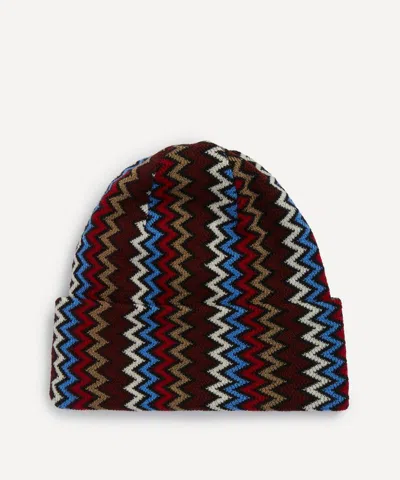 Missoni Mens Zizgag Wool Knit Beanie