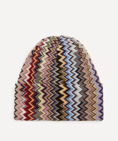 Missoni Mens Zizgag Wool Knit Beanie