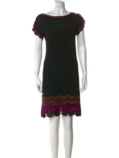 Pre-owned Missoni Merino Wool Knee-length Dress In Multi