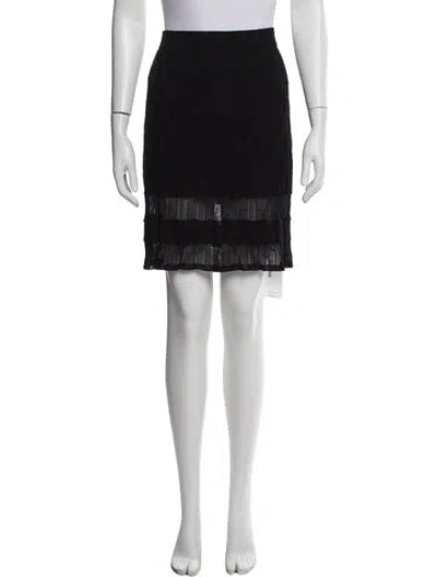 Pre-owned Missoni Merino Wool Knee-length Skirt In Brown
