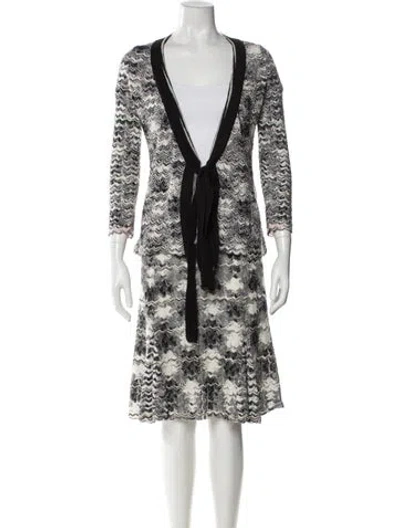 Pre-owned Missoni Merino Wool Striped Skirt Set