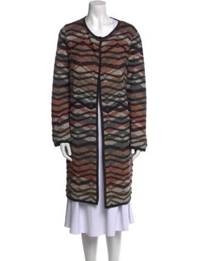 Pre-owned Missoni Merino Wool Striped Sweater In Multi