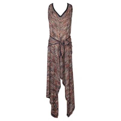 Pre-owned Missoni Mesh Jumpsuit Beachwear In Gray