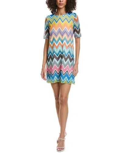 Missoni Mesh Shift Dress In Multi