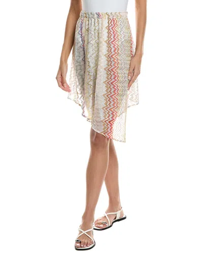 Missoni Mesh Wrap Skirt In Multi