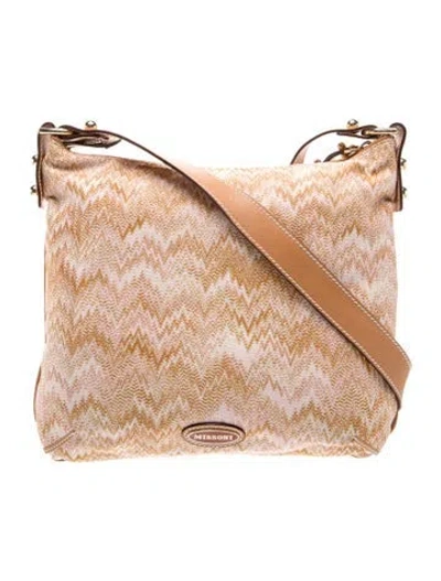 Pre-owned Missoni Messenger Bag In Neutral