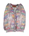 Missoni Metallic Buttoned Sleeveless Top In Multicolor Cotton In Multi