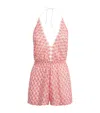 Missoni Metallic Crochet-knit Halterneck Playsuit