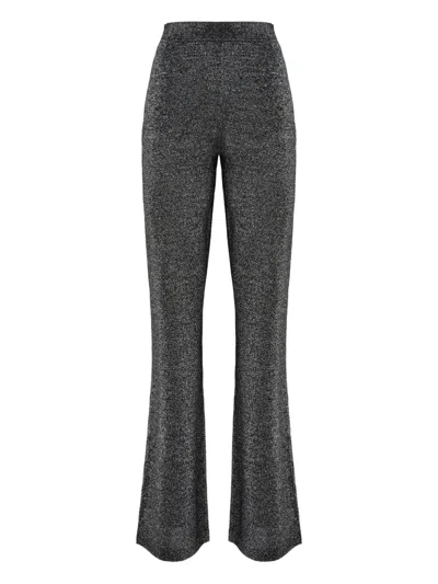 MISSONI METALLIC-EFFECT FLARED TROUSERS