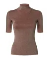 Missoni Robbed Turtle-neck Sweater In Brown