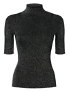 Missoni Metallic-effect Ribbed-knit Top In Gray