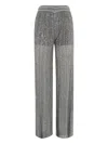 Missoni Straight-leg Trousers With Sequined Vertical Stripes In Gray