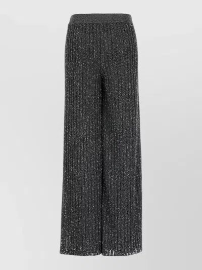 Missoni Metallic Fine-knit Wide-leg Trousers