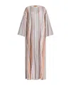 Missoni Womens Light Tones Striped Metallic-weave Knitted Maxi Dress In White