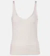 Missoni Metallic Jersey Tank Top In Gold
