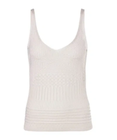 Missoni Metallic Jersey Tank Top In White