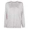 Shop Missoni Metallic Knit Crewneck Jumper In Light Pink
