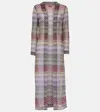 Missoni Metallic-knit Mesh Cardigan In Multicoloured