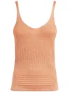 Missoni Crochet Tank Top In 橘色
