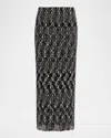 Missoni Long Pencil Skirt In Embroidered Lace In Multi