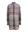 Missoni Long Sleeve Knitted Lamé Shirt In Multi