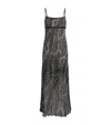 Missoni Metallic Ribbed Maxi Dress In Black