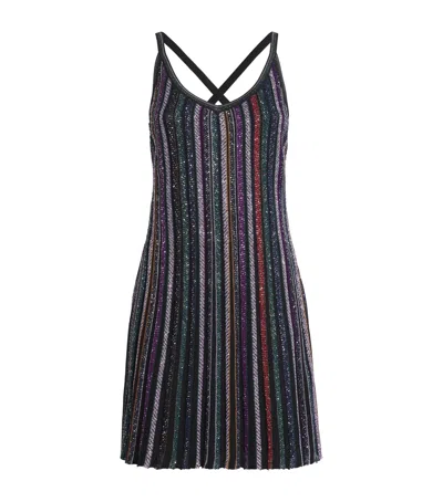 Missoni Metallic Stripe Mini Dress