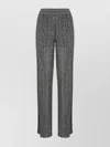 Missoni Metallic Striped Wide-leg Trousers In Gray